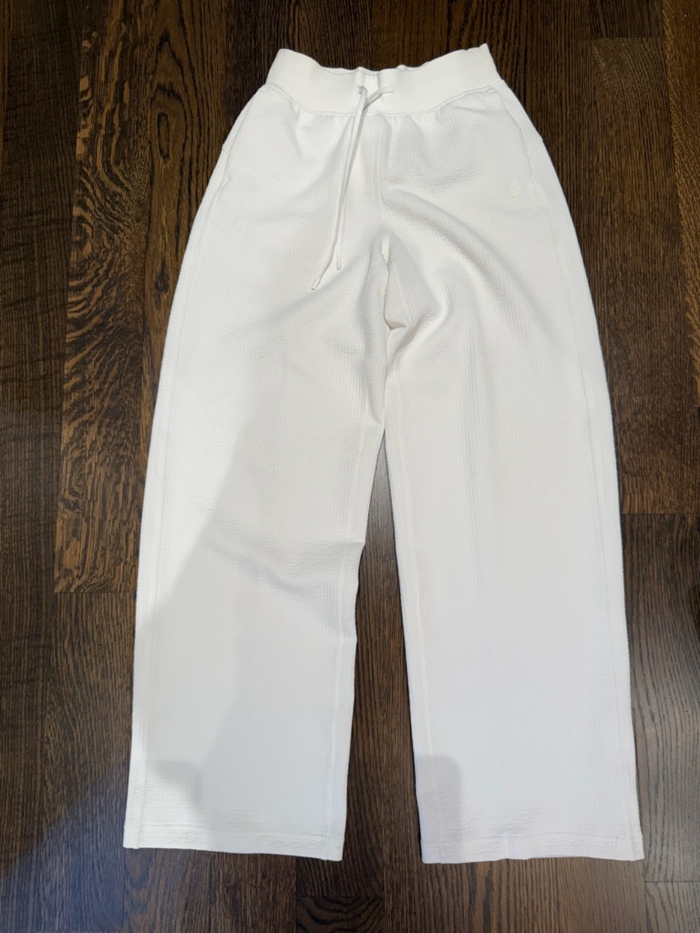 lululemon athletica White Wide-Leg Waffle Track Pants